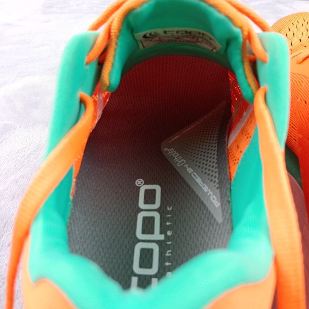 Topo Athletic Specter Running Shoes Womens Size 9 Orange Seafoam Orthotic - Picture 14 of 15